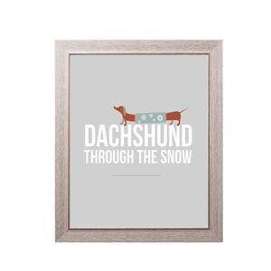 Dachshund Through the Snow Print